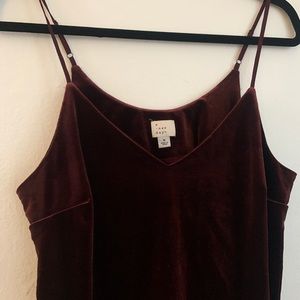 A New Day Target velvet maroon top